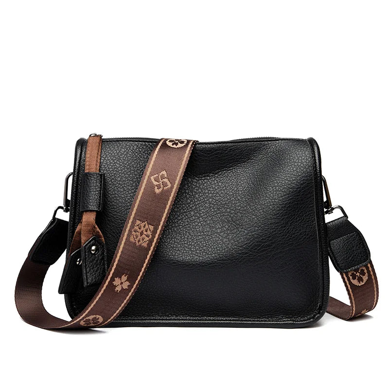 The Harlowe Crossbody in soft cowhide leather — view 8