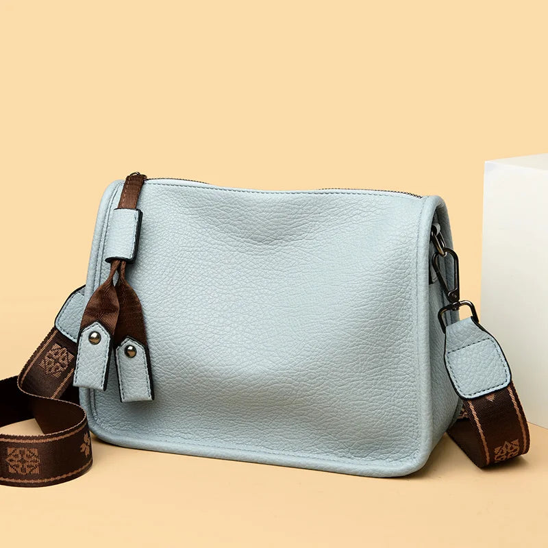 The Harlowe Crossbody in soft cowhide leather — view 3