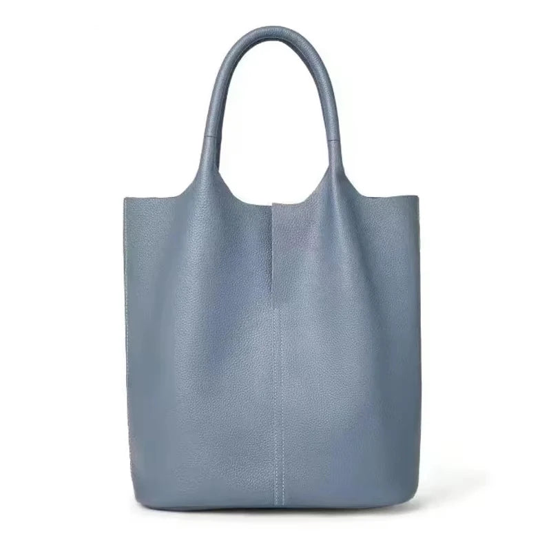 The Commuter Tote in full-grain cowhide leather by Maison Harlowe